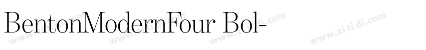 BentonModernFour Bol字体转换